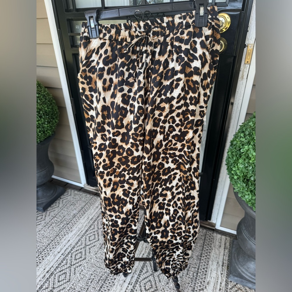 Karlie Leopard Jogger Pants
